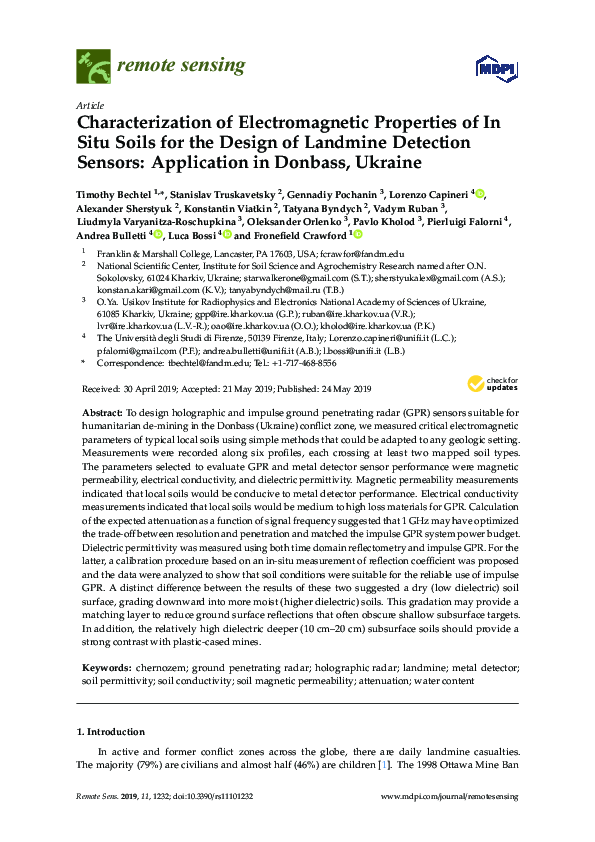 (PDF) Characterization of electromagnetic properties of polymeric ...