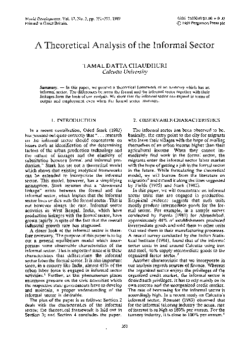 Bibliography of informal sector image