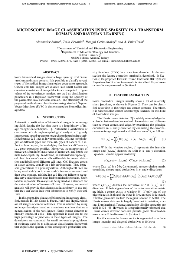 (PDF) Microscopic image classification using sparsity in a transform ...
