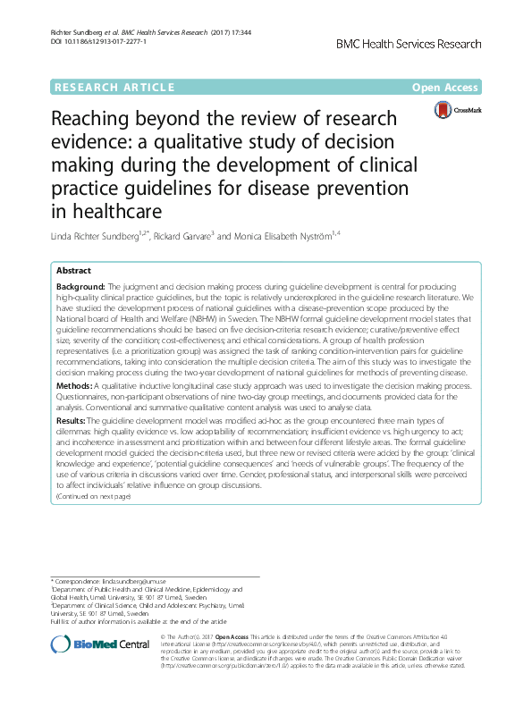 (PDF) Reaching beyond the review of research evidence: a qualitative ...