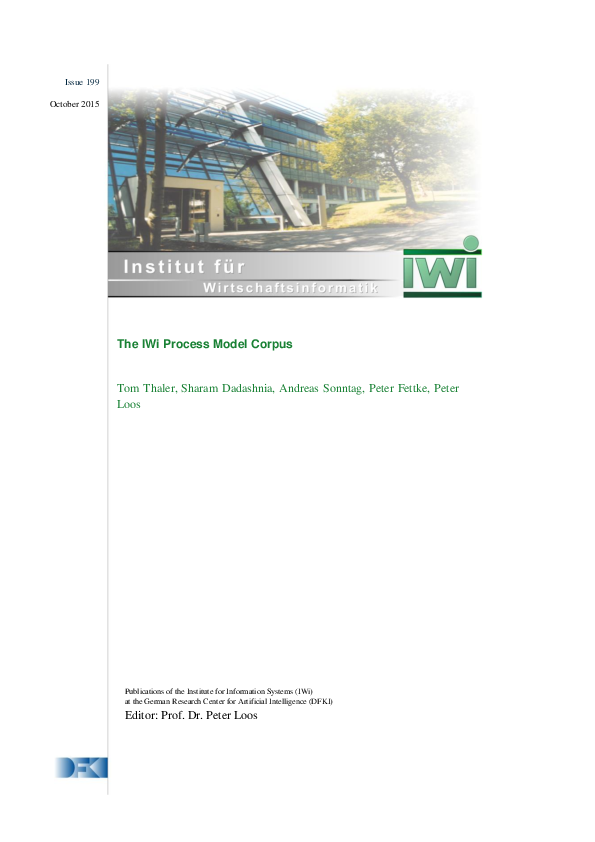 (PDF) The IWi Process Model Corpus