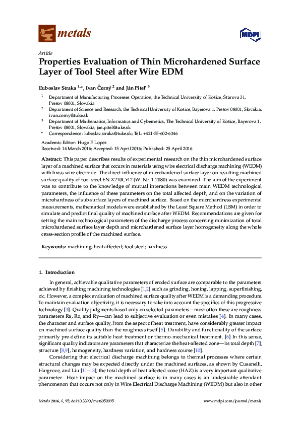 (PDF) Properties Evaluation of Thin Microhardened Surface Layer of Tool ...