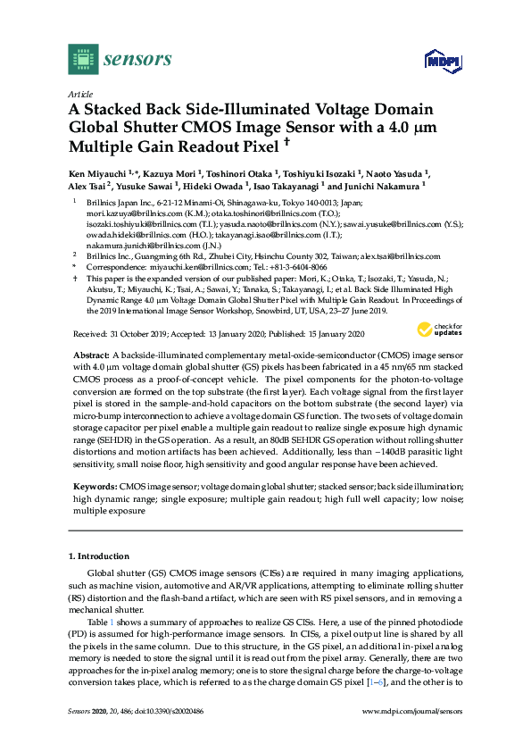 (PDF) A Stacked Back Side-Illuminated Voltage Domain Global Shutter ...