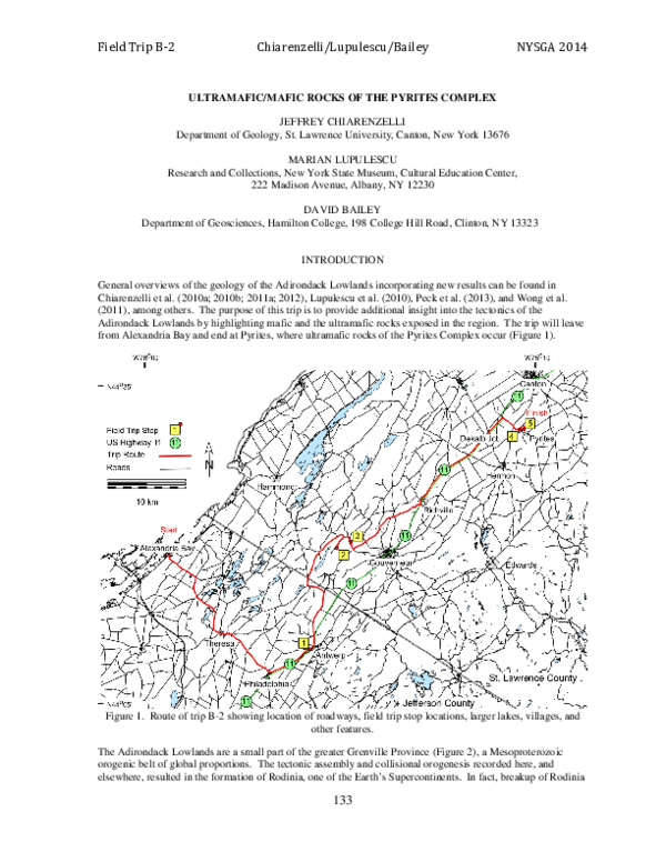 (PDF) Ultramafic/Mafic rocks of the Pyrites Complex