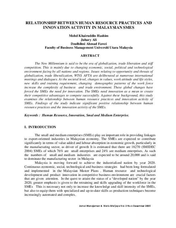 (PDF) Relationship between Human Resource Practices and Talent ...