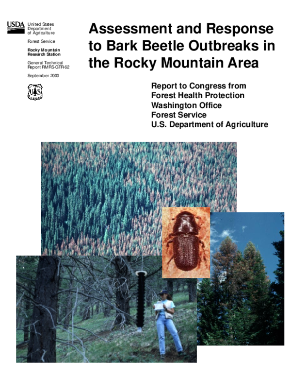 (PDF) Assessment and response to bark beetle outbreaks in the Rocky ...