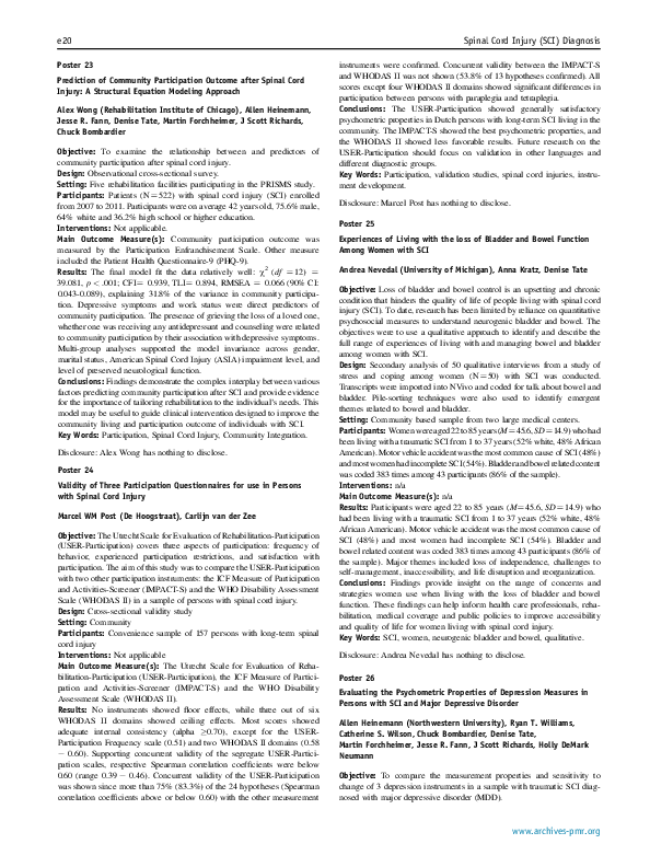 (PDF) Poster 26 Evaluating the Psychometric Properties of Depression ...