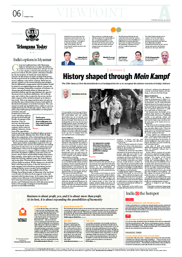 (PDF) History Shaped through Mein Kampf | Pramod K. Nayar - Academia.edu