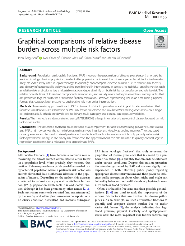 (PDF) Graphical comparisons of relative disease burden across multiple ...