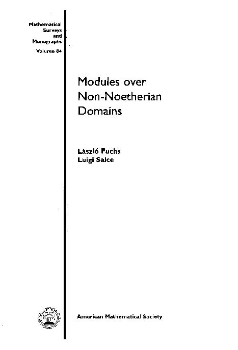 (PDF) Modules over Non-Noetherian Domains