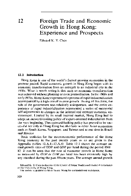 (PDF) Trade and Structural Change in Pacific Asia