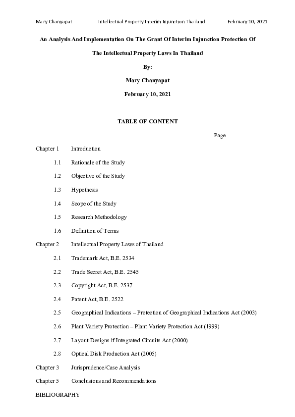 Requirements for an injunction picture