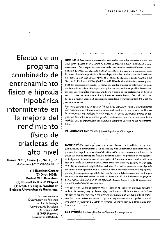 (PDF) Efecto de un programa combinado de entrenamiento físico e hipoxia ...