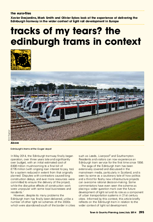 (PDF) Derailed: understanding the implementation failures of Merseytram