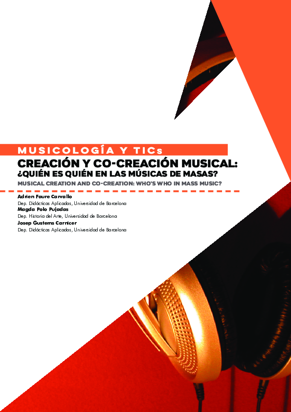 (PDF) Creación y co-creación musical / MUSICAL CREATION AND CO-CREATION ...