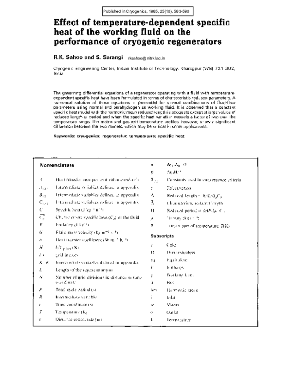 Cryogenics - journal image