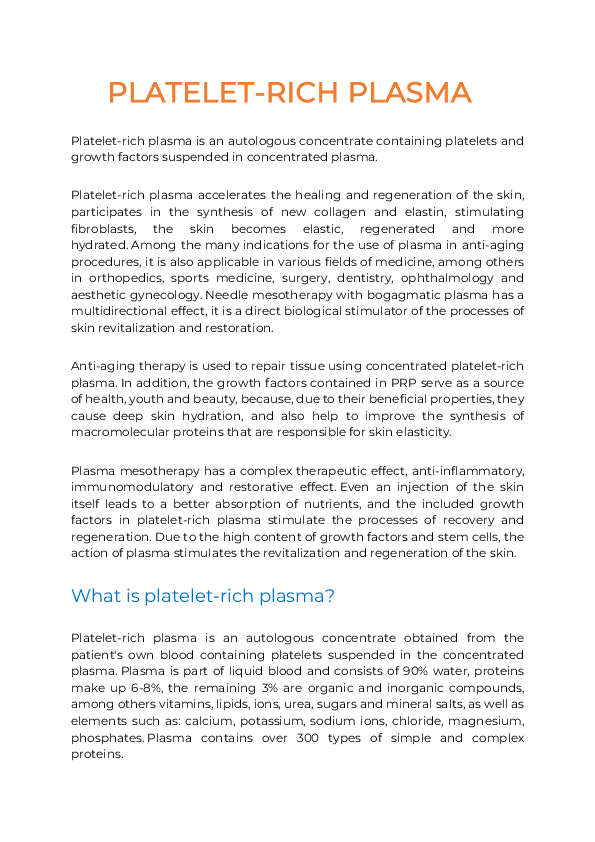 (PDF) Platelet rich plasma