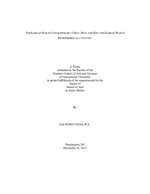 (PDF) The Korean War in Contemporary China: How and Why the Korean War ...