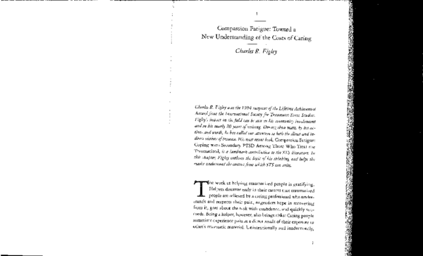 (PDF) Compassion fatigue toward a new understanding of the costs of caring