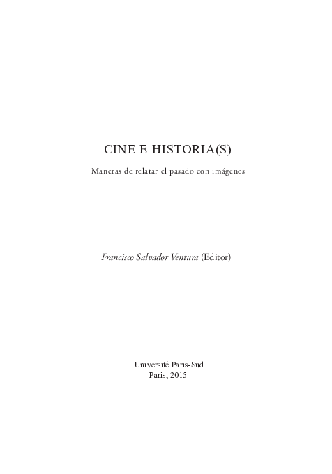 Helena de Troya, de Manfred Noa: la Grecia alemana de Winckelmann en los inicios del cine,  en Francisco Salvador Ventura (Ed.): Cine e Historia(s), Université Paris-Sud, Paris, 2015, 375-393.