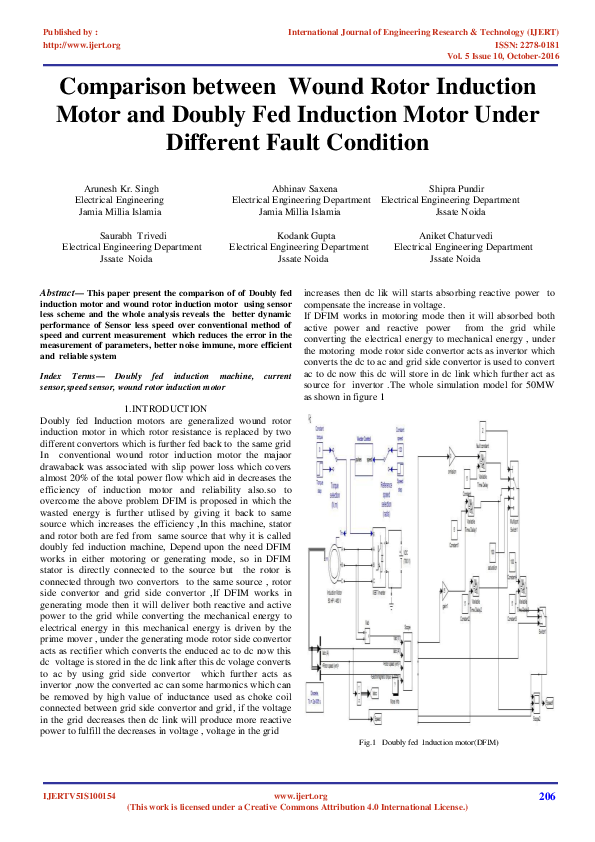 (PDF) Comparison between Wound Rotor Induction Motor and Doubly Fed ...