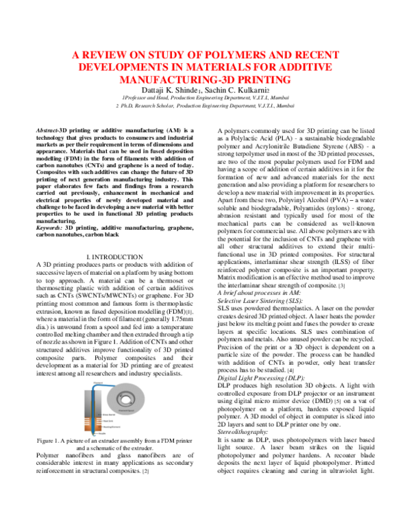 (PDF) A Review on the study of polymers and recent development and ...