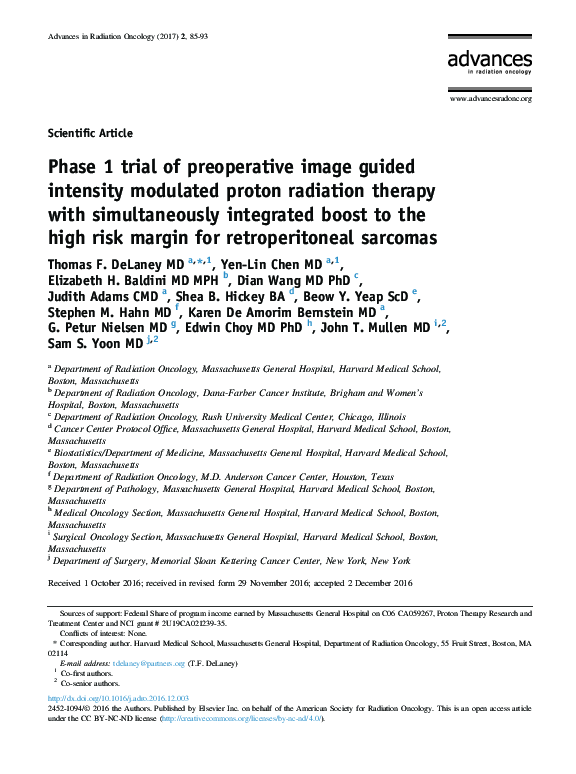 (PDF) Phase 1 trial of preoperative image guided intensity modulated ...