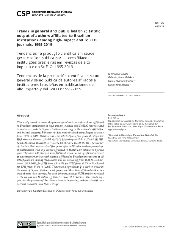 (PDF) Trends in General and Public Health Scientific