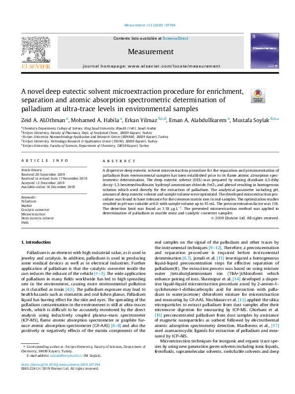 (PDF) A novel deep eutectic solvent microextraction procedure for ...