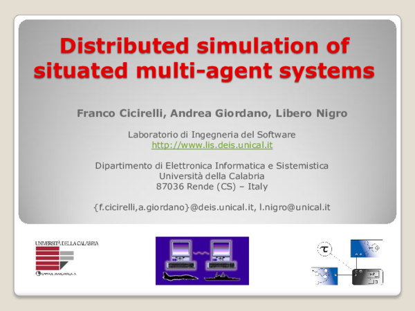 (PDF) Distributed Simulation of Situated Multi-agent Systems