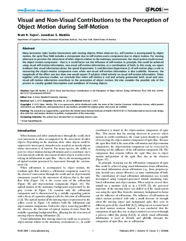 (PDF) Visual and non-visual contributions to the perception of object ...