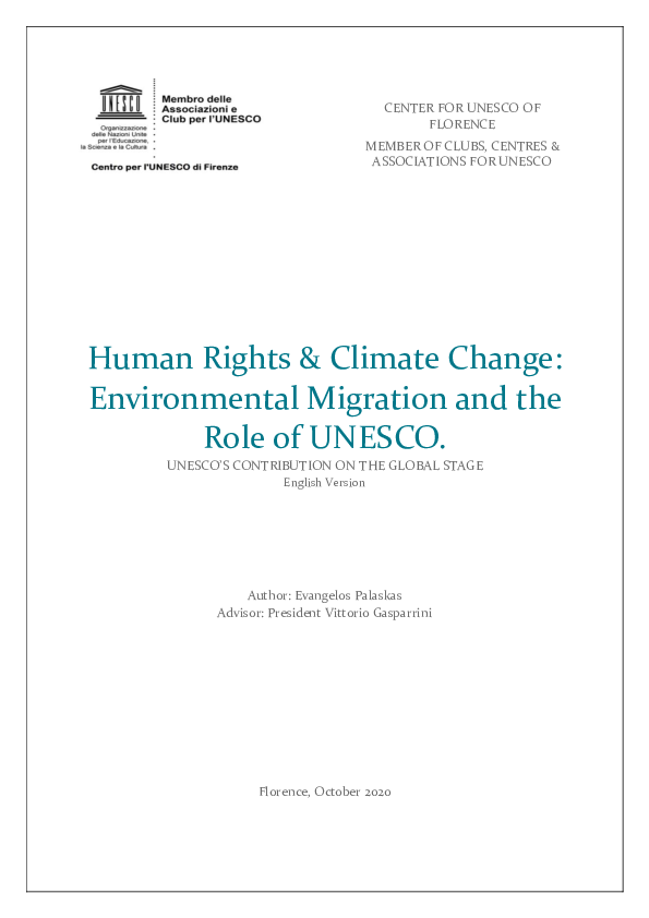 (PDF) Human Rights & Climate Change: Environmental Migration and the ...