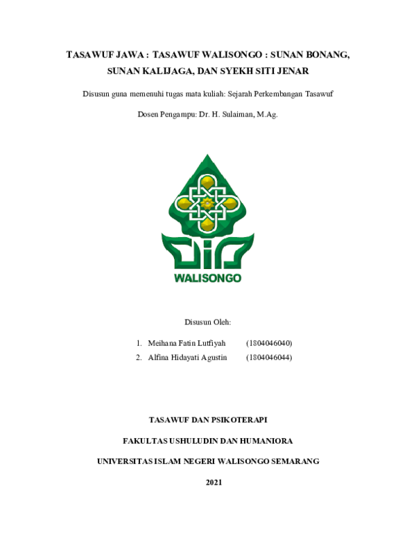 Apa Filsafat Yang Diajarkan Oleh Sunan Bonang Jelaskan Apa Filsafat Yang Diajarkan Oleh Sunan Bonang Jelaskan