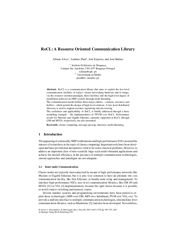 (PDF) RoCL: A Resource Oriented Communication Library