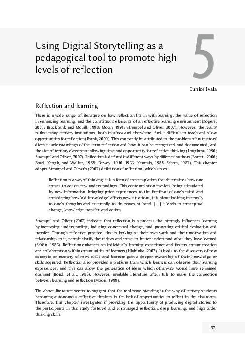 (PDF) Using Digital Storytelling as a Pedagogical Tool to Promote high ...