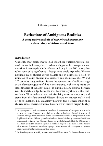 (PDF) Reflections of Ambiguous Realities – A Comparative Analysis of ...