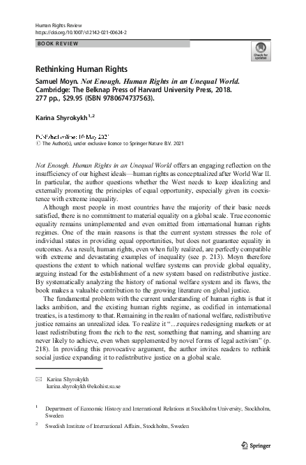 PDF) Rethinking Human Rights