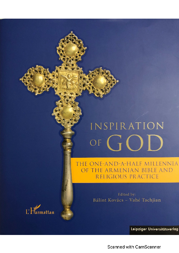 (PDF) Armenian Medieval Illustrated Bibles. In: Inspiration of God, One ...