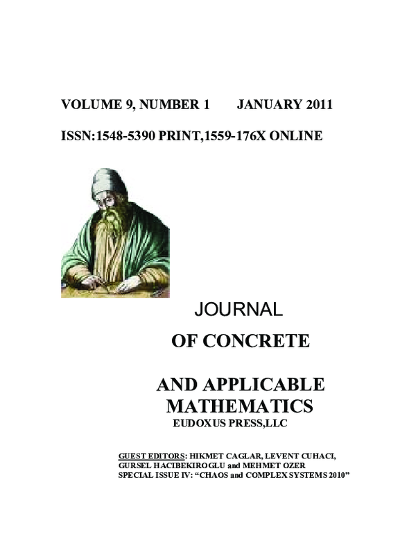 PDF) Journal of Concrete and Applicable Mathematics(JCAAM