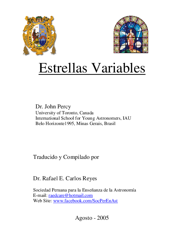 (PDF) Estrellas Variables