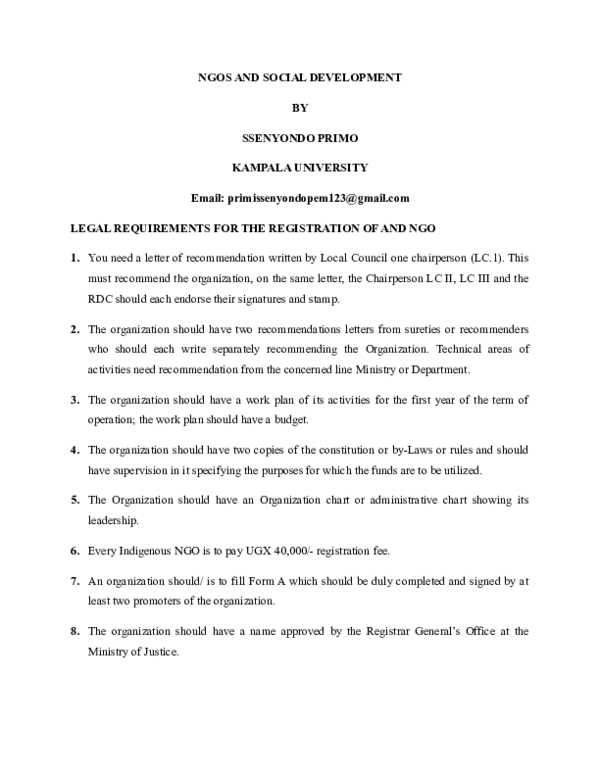 (DOC) NGOS AND SOCIAL DEVELOPMENT