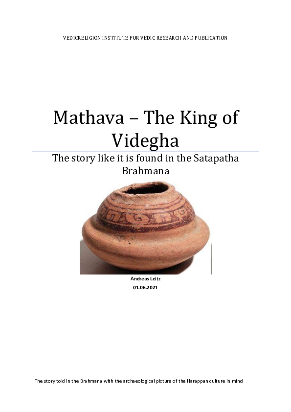 Pdf Mathava The King Of Videgha Andreas Leitz Academia Edu