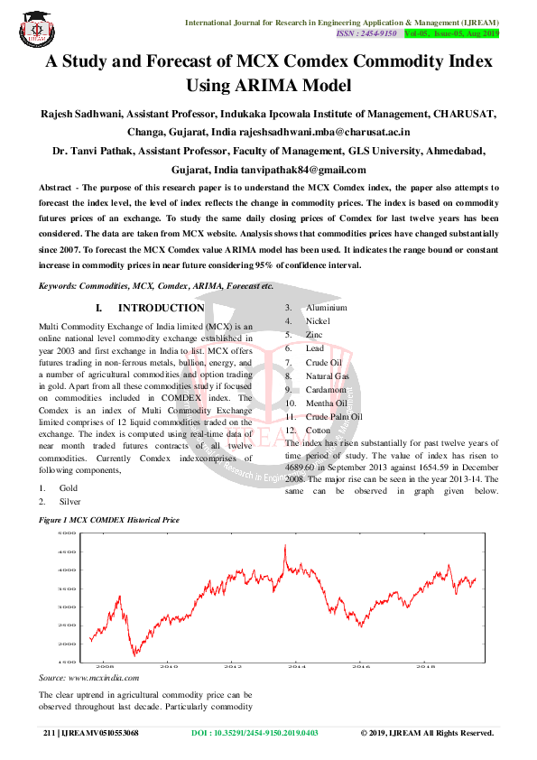 Commodity Trading Research Papers Academia Edu