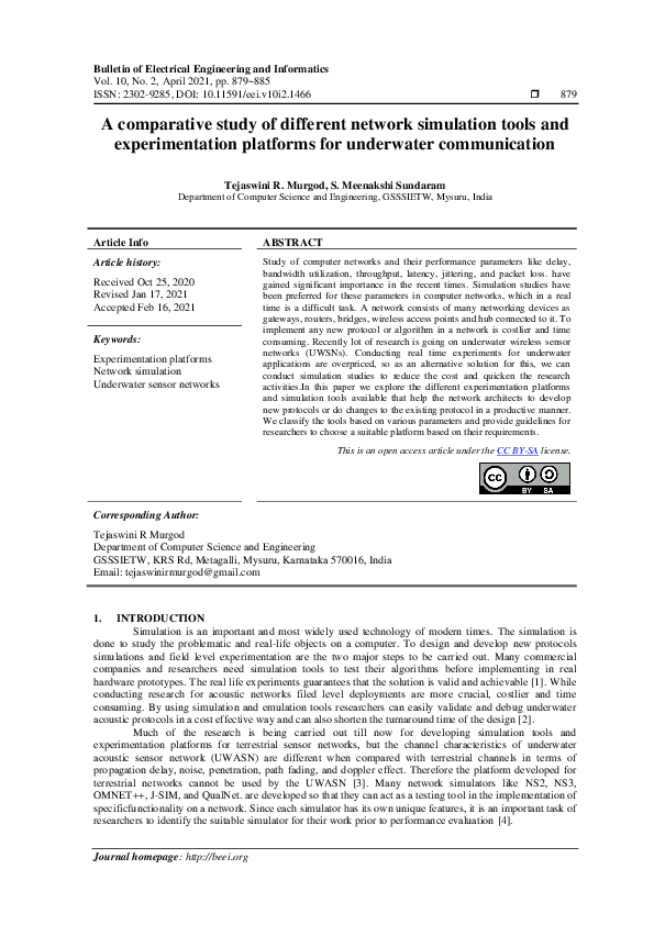 (PDF) A comparative study of different network simulation tools and ...