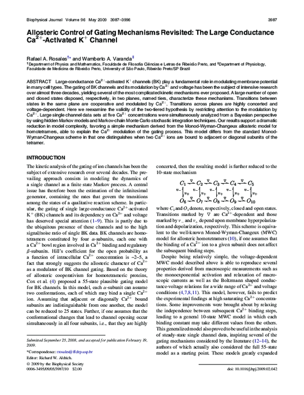 (PDF) Allosteric Control of Gating Mechanisms Revisited: The Large ...