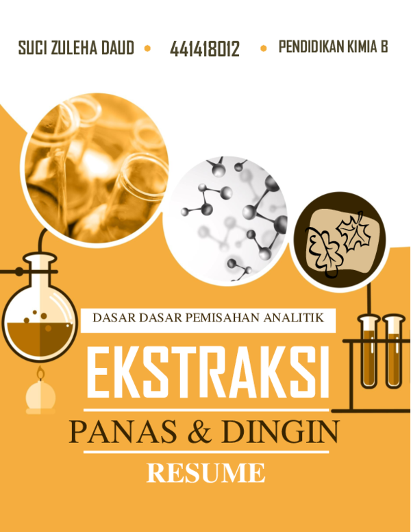 (PDF) RESUME DASAR-DASAR PEMISAHAN ANALITIK (EKSTRAKSI PANAS & DINGIN)