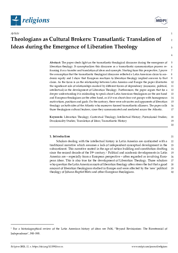 Liberation theology pdf picture