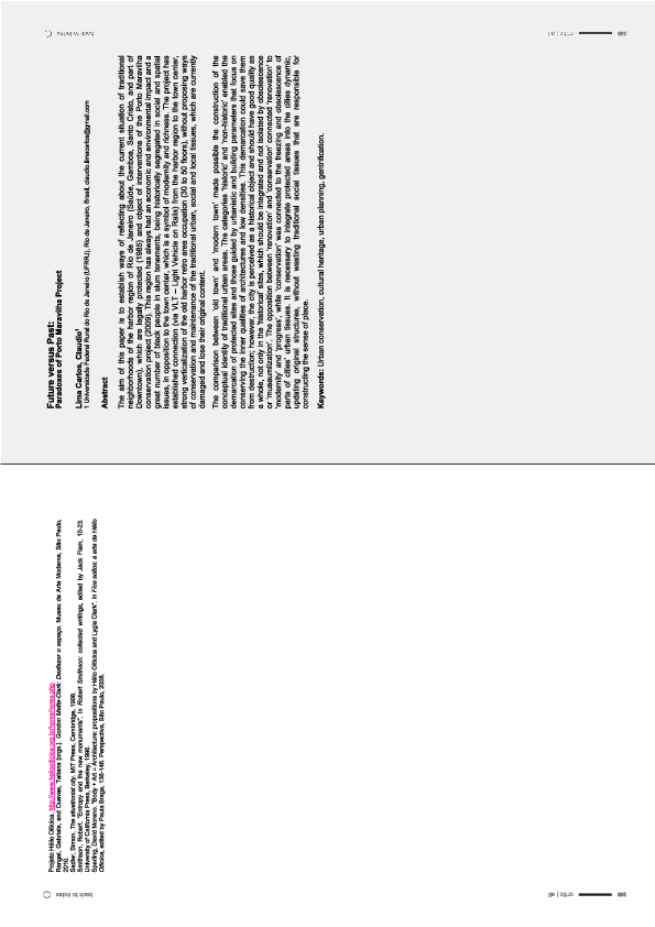 (PDF) FUTURE VS PAST PARADOXES PORTO MARAVILHA