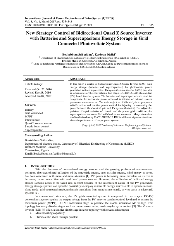 (PDF) New Strategy Control of Bidirectional Quazi Z Source Inverter ...