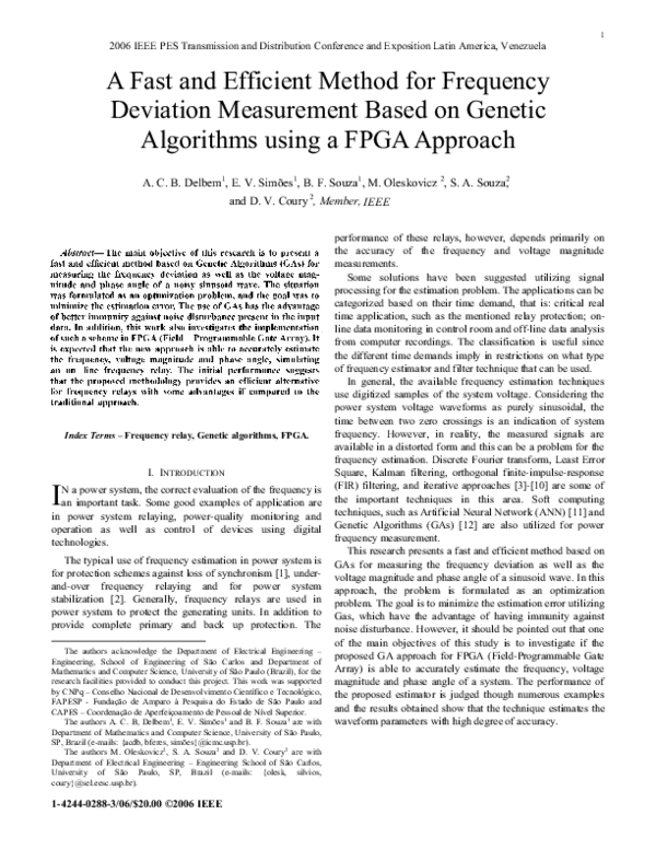 (PDF) A Fast and efficient method for frequency deviation measurement ...